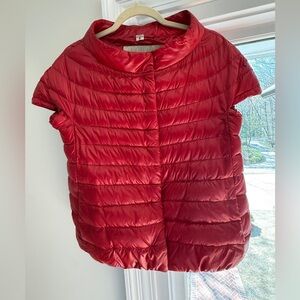 Herno Quilted Short-Sleeve Puffer Top